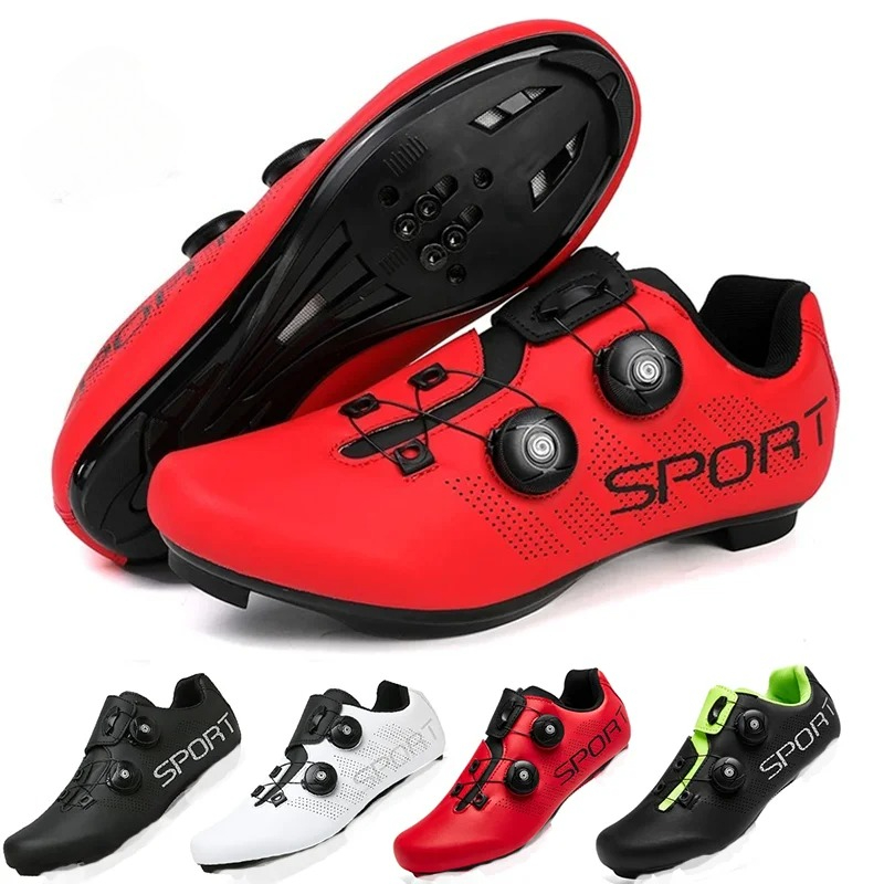 Cycling Commuter Shoes - Herren Rennrad-Schuhe Klassische Selbstverriegelnde Renn-SpD-Fahrradschuhe Cleats