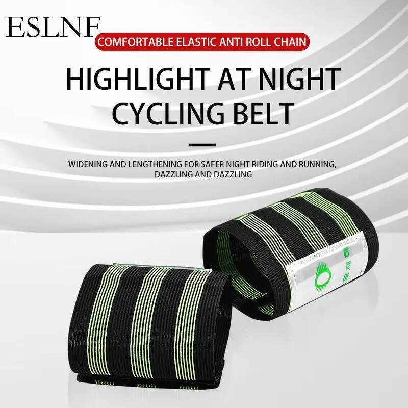 Cycling For Commute - ESLNF Universelle Reflektierende Fahrrad-Sicherheitsgurte Verstellbare Knöchel-