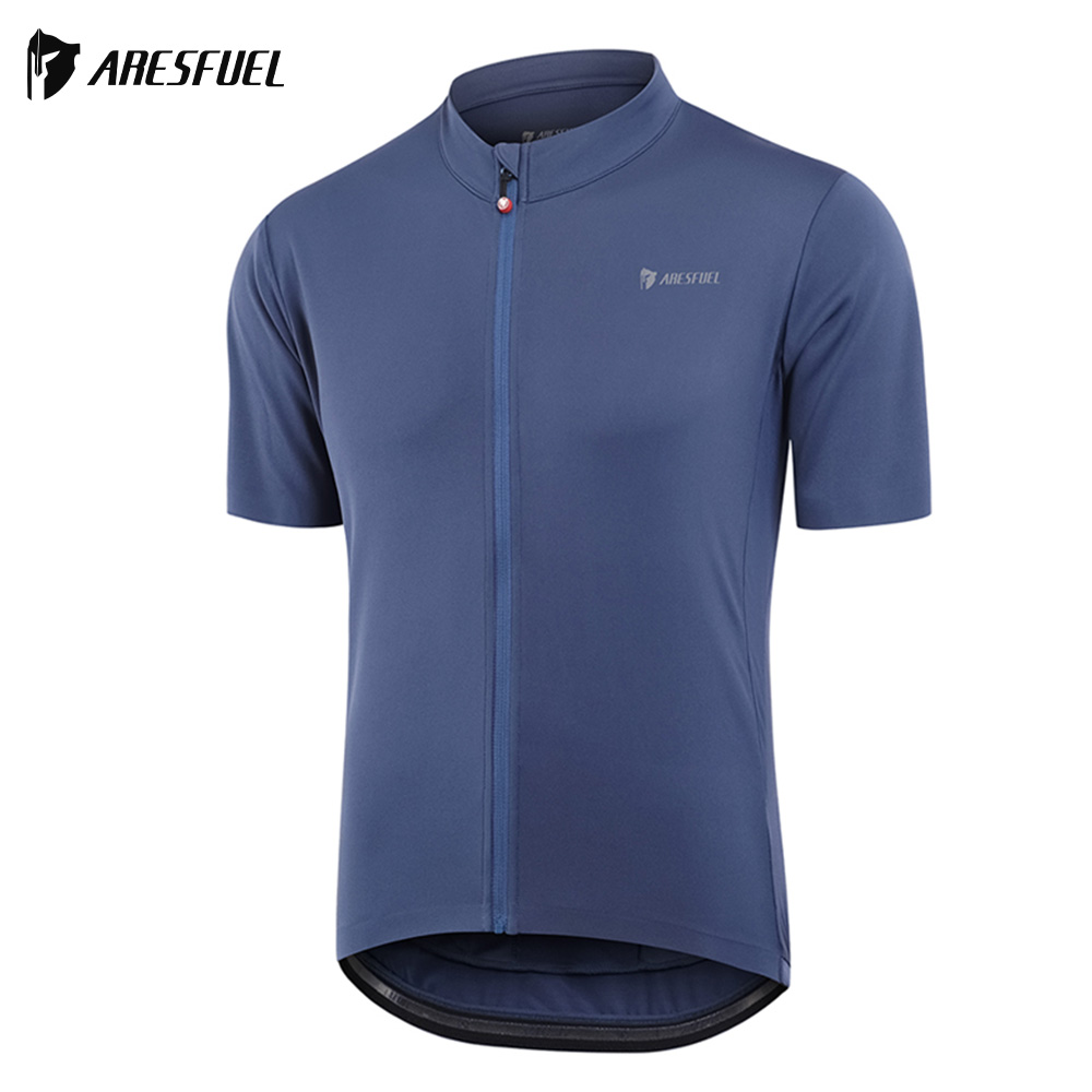 Cycling Commute Training - ARESFUEL Herren-Radtrikot, kurzärmeliges Fahrradshirt mit durchgehendem